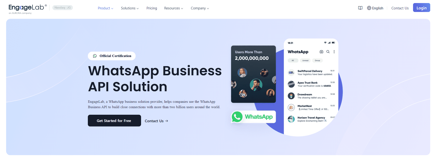 EngageLab 是您的首選 WhatsApp 商業解決方案